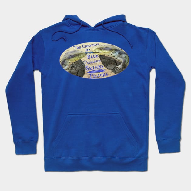 The Creation of Blue Tongued Skinks - Tiliqua Hoodie by ARTWORKandBEYOND